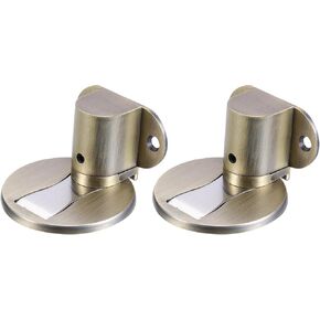 PATIKIL Invisible Magnet Door Stop, 2 Pack No Drilling Adjustable Floor Mount Door Stop Holder with Self Adhesive & Screw Mount for Home Office Bedroom Keep Door Open, Bronze in Kuwait