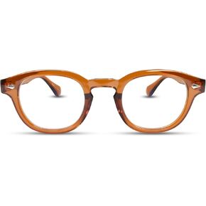 Pink Retro Clear Frame Blue Light Reading Glasses For Women 2.75 with Trendy Look & High Vision - Sturdy & Durable Blue Light Readers For Women - For All Face Shapes Womens Reading Glasses 2.75