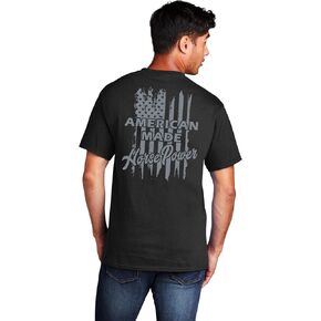 VP Racing Fuels - American Made Horsepower Tee - Softstyle USA Flag T-Shirt - Officially Licensed VP Apparel