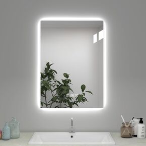 20x28 Inches LED Bathroom Mirror with Lights,Backlit,Wall Mounted, Anti-Fog,Smart Memory Function