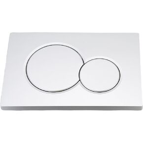 Wall Hung Toilet Water Tank Dual Flush Plate,Compatible with Geberit Sigma01-115.770.21.5,Noise Reduction,Toilet Replacement Parts with Plastic,Easy Installation(Plated)