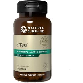 NATURE'S SUNSHINE E-Tea Capsules, 100 Count