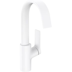 hansgrohe Vivenis Modern 1-Handle 1-Hole 12-inch Tall Bathroom Sink Faucet in Matte Black, 75030671