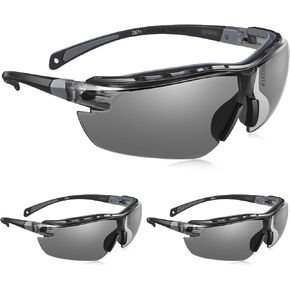 TICONN Safety Glasses for Men and Women, Adjustable Arms, ANSI Z87.1 Anti-Fog, Scratch Proof Eye Goggles, UV Protection in Kuwait