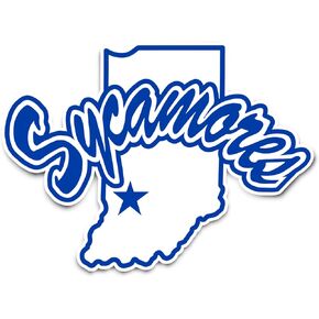 Desert Cactus Indiana State University Sticker ISU Sycamores Vinyl Decal Laptop Water Bottle Car Scrapbook (IND 00004)