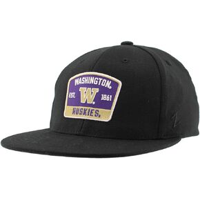 ZHATS Standard NCAA Officially Licensed Fitted Hat M15Z Switchback Black, Medium