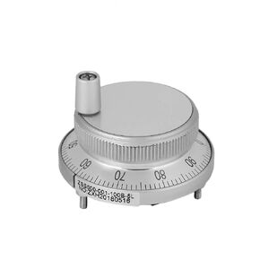 5V 60MM Hand Wheel Pulse, 4 Terminal Wheel Rotary Encoder Crank Handwheel Encoder Wheel Encoder Lightweight Mill Router Manual Control for CNC System(White)
