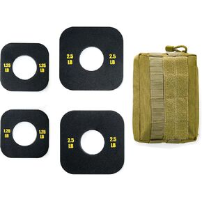 Olympic Change Plates 1.25LB 2.5LB Set 2-Inch Fractional Weight Plates for Weightlifting, A Carry Bag Included