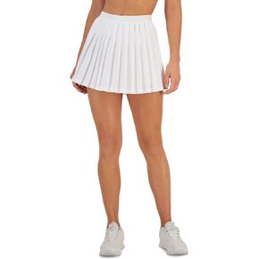 Women's Active Solid Pleated Skort White Size X-Large
