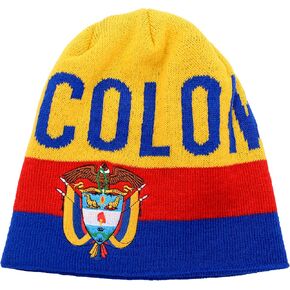 Colombia Embroidered Beanie Cap Winter Hat in Saudi Arabia