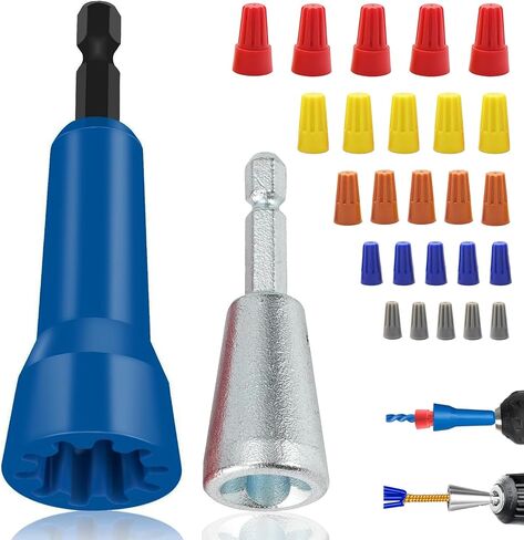 Wire Stripper for Drill Electrician Tools, Wire Twister Tool for Drill, 6 in 1 Wire Stripping and Twisting Tool, Quickly Drill Wire Twister Stripper, Professional Cable Quick Stripping and Connector in Saudi Arabia