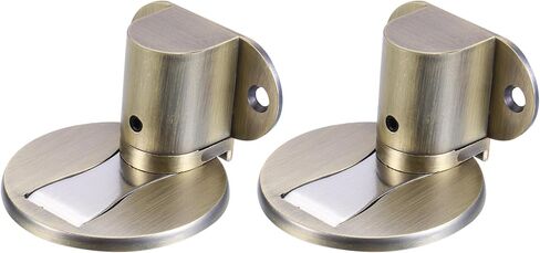 PATIKIL Invisible Magnet Door Stop, 2 Pack No Drilling Adjustable Floor Mount Door Stop Holder with Self Adhesive & Screw Mount for Home Office Bedroom Keep Door Open, Bronze in Saudi Arabia