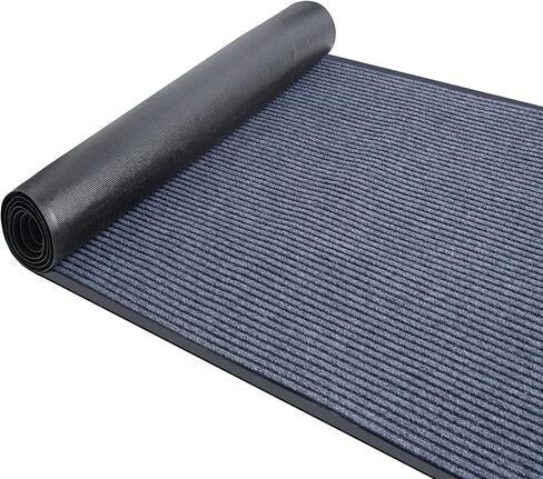 jxgzyy Commercial Door Mat Runner Rug 3 ft x 16.4 ft Commercial Outdoor Carpet Double Stripes Carpet with PVC Backing Area Rugs for Hallway Entryway Kitchen Balcony Garage Rug in Kuwait