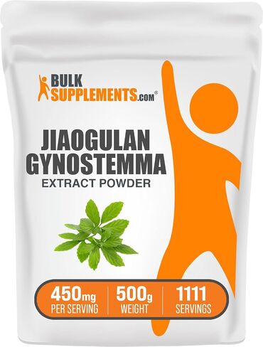 BulkSupplements.com Jiaogulan Extract Powder - Gynostemma Pentaphyllum, Jiaogulan Powder - Gynostemma Extract Powder - Vegan & Gluten Free, 450mg per Serving, 250g (8.8 oz) (Pack of 1) in Saudi Arabia
