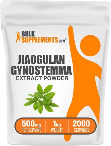 BulkSupplements.com Jiaogulan Extract Powder - Gynostemma Pentaphyllum, Jiaogulan Powder - Gynostemma Extract Powder - Vegan & Gluten Free, 450mg per Serving, 250g (8.8 oz) (Pack of 1) in Saudi Arabia