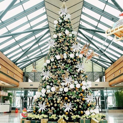 4Pcs Large Poinsettias for Christmas Tree,16inch Large Poinsettias Artificial Christmas Flowers Picks with Long Stems for Xmas Tree Party Holiday Wedding Decorations (Champagne) in Saudi Arabia