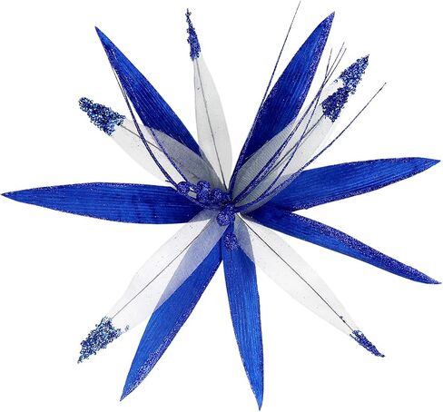 4Pcs Large Poinsettias for Christmas Tree,16inch Large Poinsettias Artificial Christmas Flowers Picks with Long Stems for Xmas Tree Party Holiday Wedding Decorations (Champagne) in Saudi Arabia