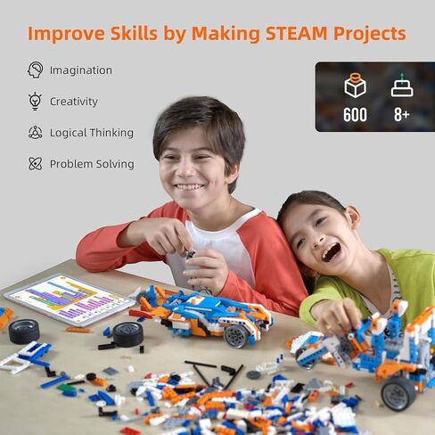 Apitor 20-in-1 Robot Toys for 6 7 8 9 10 11 12+ Years Old Teen Boys Girls, Upgrade Programmable Building Kit with APP Remote Control, STEM Projects Educational Birthday Gift for Kids Ages 6-8 8-12 in Kuwait