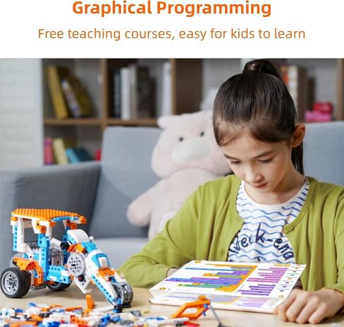 Apitor 20-in-1 Robot Toys for 6 7 8 9 10 11 12+ Years Old Teen Boys Girls, Upgrade Programmable Building Kit with APP Remote Control, STEM Projects Educational Birthday Gift for Kids Ages 6-8 8-12 in Kuwait