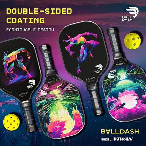 Pickleball Paddles -4 Options to Choose from for Any Level of Play. Variations Pro, Advanced USAPA Approved, Intermediate, Athletic Set of 2 - Pickleball Rackets T700 Raw Carbon Fiberglass Surface in Saudi Arabia