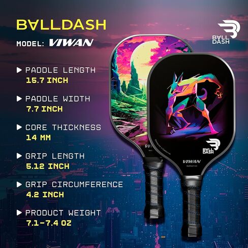 Pickleball Paddles -4 Options to Choose from for Any Level of Play. Variations Pro, Advanced USAPA Approved, Intermediate, Athletic Set of 2 - Pickleball Rackets T700 Raw Carbon Fiberglass Surface in Saudi Arabia