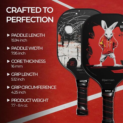 Pickleball Paddles -4 Options to Choose from for Any Level of Play. Variations Pro, Advanced USAPA Approved, Intermediate, Athletic Set of 2 - Pickleball Rackets T700 Raw Carbon Fiberglass Surface in Saudi Arabia