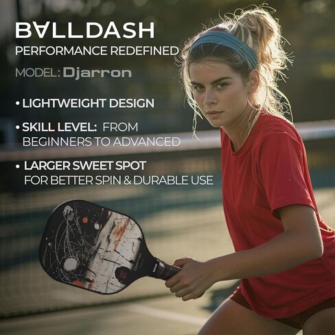 Pickleball Paddles -4 Options to Choose from for Any Level of Play. Variations Pro, Advanced USAPA Approved, Intermediate, Athletic Set of 2 - Pickleball Rackets T700 Raw Carbon Fiberglass Surface in Saudi Arabia