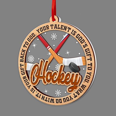 Football Ornament, Football Ornaments for Christmas Tree, 2 Layer Wood & Acrylic Christmas Ornament 2024, Football Lover Onament, Football Ornament Lover Gift, Friendship Football Christmas Ornament in Kuwait