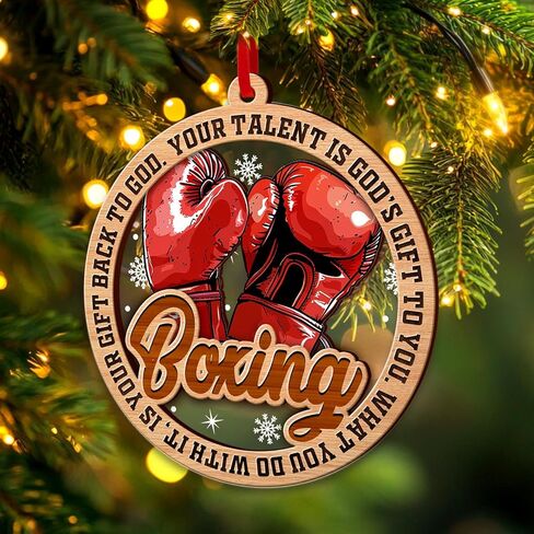 زخرفة كرة القدم، زينة كرة القدم لشجرة عيد الميلاد، زينة عيد الميلاد من الخشب والأكريليك بطبقتين 2024، زينة لمحبي كرة القدم، هدية لمحبي زينة كرة القدم، زينة عيد الميلاد لكرة القدم الصداقة in Kuwait