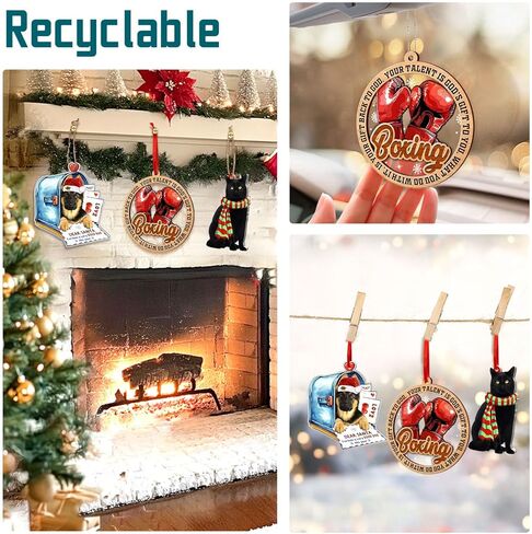 زخرفة كرة القدم، زينة كرة القدم لشجرة عيد الميلاد، زينة عيد الميلاد من الخشب والأكريليك بطبقتين 2024، زينة لمحبي كرة القدم، هدية لمحبي زينة كرة القدم، زينة عيد الميلاد لكرة القدم الصداقة in Kuwait