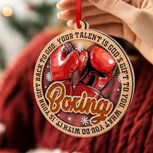 زخرفة كرة القدم، زينة كرة القدم لشجرة عيد الميلاد، زينة عيد الميلاد من الخشب والأكريليك بطبقتين 2024، زينة لمحبي كرة القدم، هدية لمحبي زينة كرة القدم، زينة عيد الميلاد لكرة القدم الصداقة in Kuwait