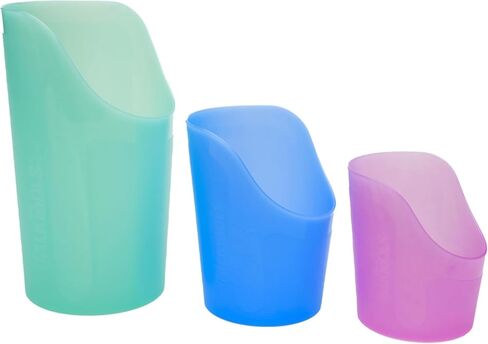 TalkTools CutOut Nosey Cups - Drinking Glass for Stable & Fixed Position, Special Drinking Cups, Therapy Training Cups, Motor and Coordination Support (All 3 Sizes (Pink, Blue & Green)) in Kuwait