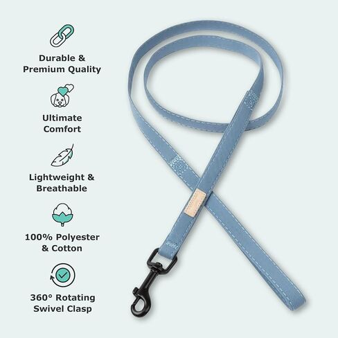 FuzzYard Life Dog Lead | الحجم S | تصميم أنيق من القطن الفاخر من الحجر الرملي مثالي للمشي والتدريب اليومي in Saudi Arabia