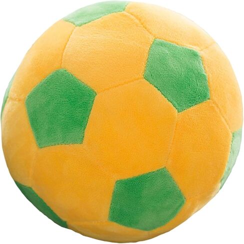 9" Plush Soccer Ball Stuffed Toy, Plush Football Pillow Soccer Gift for Kids, White-Green in Saudi Arabia