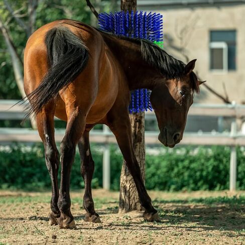Livestock Scratch Brushes, Horse Scratcher Cattle Scratcher Grooming Horse Supplies, Relieve Itchy Livestock Back Massage Brush for Sheep,Cattle,Horses,Pigs and Other Livestock(with screws) in Saudi Arabia