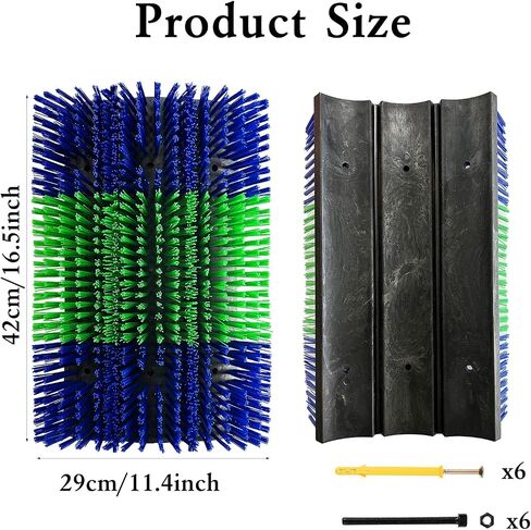 Livestock Scratch Brushes, Horse Scratcher Cattle Scratcher Grooming Horse Supplies, Relieve Itchy Livestock Back Massage Brush for Sheep,Cattle,Horses,Pigs and Other Livestock(with screws) in Saudi Arabia