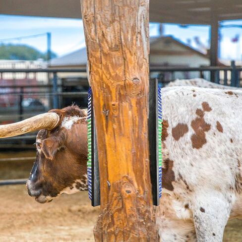 Livestock Scratch Brushes, Horse Scratcher Cattle Scratcher Grooming Horse Supplies, Relieve Itchy Livestock Back Massage Brush for Sheep,Cattle,Horses,Pigs and Other Livestock(with screws) in Saudi Arabia