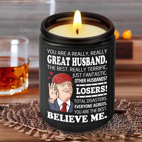 Husband Gifts - Husband Gifts from Wife - Jar Candle for Husband Christmas - Cool Husband Christmas Birthday Gift Ideas - Unique Birthday Gifts for Husband - Present for Husband Hubby in Saudi Arabia