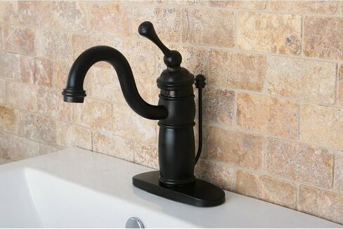 Kingston Brass KB1405BL Victorian Mono Block Lavatory Faucet, Oil Rubbed Bronze in Kuwait