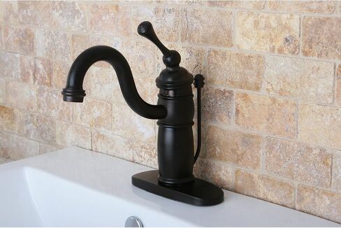 Kingston Brass KB1405BL Victorian Mono Block Lavatory Faucet, Oil Rubbed Bronze in Kuwait
