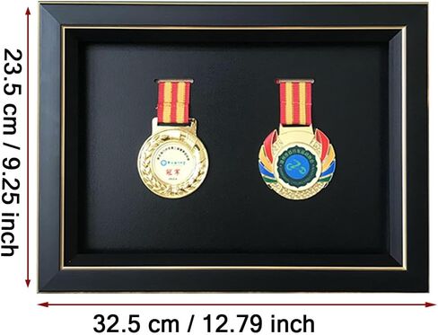 Medal Display-Medal Display Box-3D Medal Box Photo Frame Marathon Medal Display Stand, Triathlon, Football Gymnastics, All Sports Medal Badge (8*6in) (8*6in) in Saudi Arabia