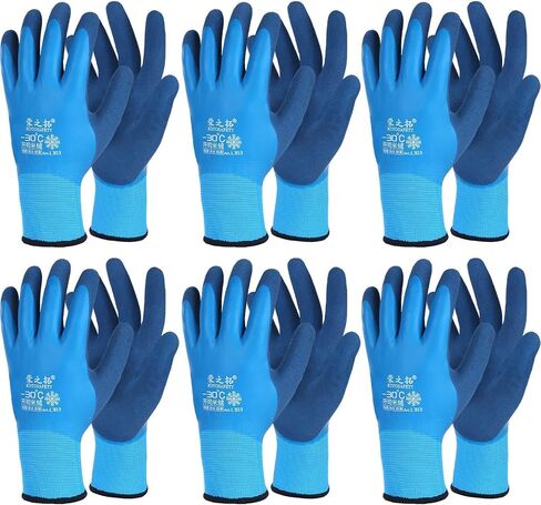 Waterproof Winter Work Gloves for Men Thermal Insulated Gloves Warm Freezer Working Gloves for Cold Weather in Kuwait