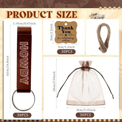 30 مجموعة من سلسلة مفاتيح فتاحة الزجاجات لحفلات رعاة البقر الغربية مع أكياس الأورجانزا وبطاقات الشكر وسلسلة مفاتيح فتاحة البيرة لحفلات استقبال المولود الجديد وحفلات الزفاف بطابع الغرب المتوحش in Kuwait