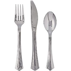 Reflections Plastic Silverware, 160 Pieces