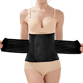 Trendyline Postpartum Belly Band for Women: Abdominal Binder Wrap Recovery Girdle Belt for C Section - Post Partum Waist Support Belt Compression for Post Surgery Tummy Tuck