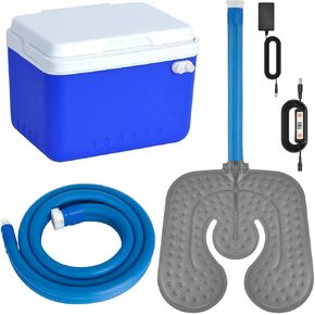 Shoulder Ice Machine Rotator Cuff Cold Therapy, Ice Machine for Shoulder After Surgery Post-Surgery Care, Timer, Compression Pad 14-Quart