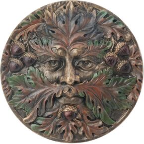 Greenman Plaque-Fall - Collectible Figurine Statue Sculpture Figure