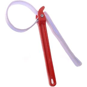 Strap Wrench 12" Handle Adjustable Nylon Strap Pipe Wrench Oil Filter Strap Opener Wrench Disassembly Tool Handle