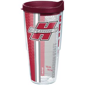 Tervis Henderson State Reddies College Pride Tumbler with Wrap and Maroon Lid 24oz, Clear