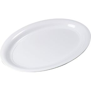 Carlisle FoodService Products Displayware Plastic Catering Platter 21" x 15" White